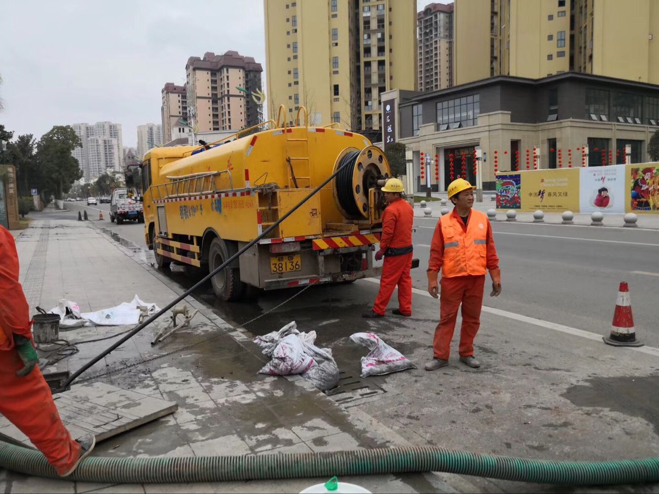 金堂排污管道清淤-管道清洗