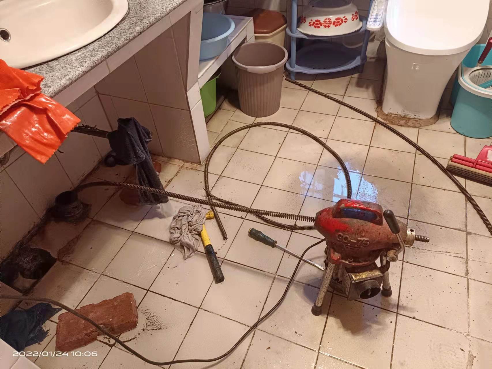 金堂疏通厨房下水道，地漏疏通